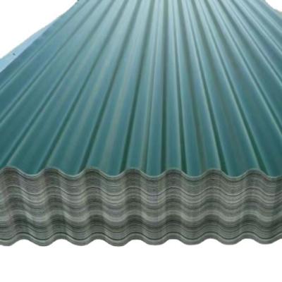 China CONSTRUCTION Price 0.5mm Thick 14 Gauge 32 Gauge Corrugated Galvanized Dark Green Coated Roofing Steel Sheet for sale