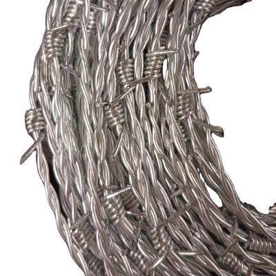 China Construction Barbed Iron Wire Fabric Price Meter Barbed Wire Roll Galvanized Cheap Barbed Wire Price In Egypt for sale