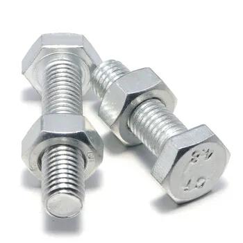 China CONSTRUCTION Din933 Steel Hex Head Bolt,Boulon Pernos Y Tuercas Stainless Steel Hex Bolt And Nut for sale