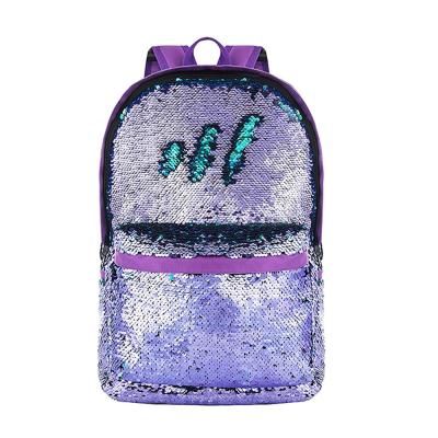 China Wholesale High Quality DIY Sequin Backpack Bag Fashion School Reversible Backpack For Kid Bag 2021 New Style for sale