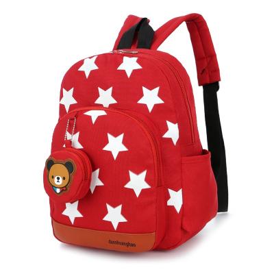 China 2020 New Fashion Style Oxford Fabric Star Printed Backpack Material For Kids School Bag for sale