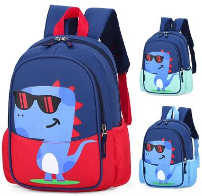 China 2021 custom lLgo waterproof school bags anti-theft cute nylon dinosaur kids mini backpack wholesale for sale