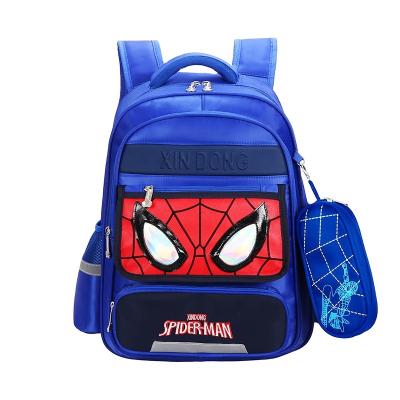 China New Fashion Cartoon Spider Man Waterproof School Bag With Strap Backpack Thorn Protection Thoughtful Student Bag For Kid Teenagers for sale