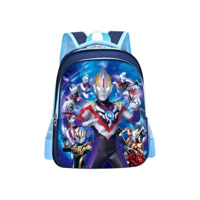 China Other Hot Selling Korean Fashion Ultraman Cartoon Kids School Bag Thorn Protection Lightweight Backpack For Boys Children for sale