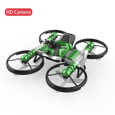 China Original Factory 2 In 1 Foldable Rc Drone Toys Wifi Hd Camera Rc Motorbike Motorcycle Toy for sale