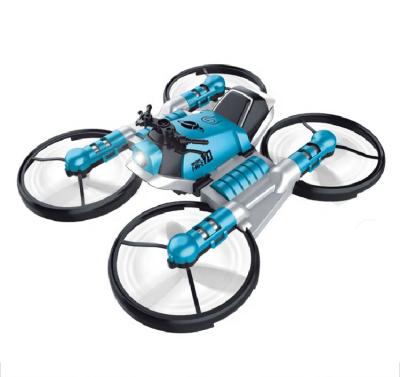 China Original Factory 2 In 1 Quadcopter Folding Motorcycle Deformation Kids Rc Toy Hand Watch Drone for sale