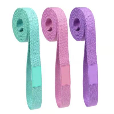 China Durable Custom Multicolor Longer Bands Yoga Ligament Stretching Belt for sale