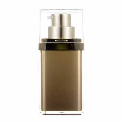 China BEAUTY PACKAGING In Stock Gold 30ml Vacuum Lotion Bottle Cosmetics Packaging Skin Care Serum Bottles for sale