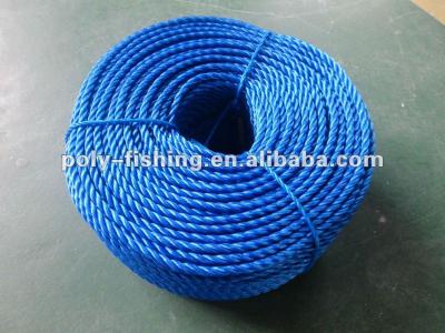 China Fishing Rope Blue 6mm Polyethylene Twine Rope for sale