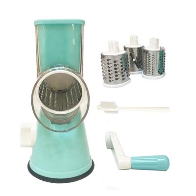 China Viable Universal Manual Rotary Vegetable Cheese Grater Shredder Shredder Grater Cheese Instruments Kitchen Stainless Steel for sale