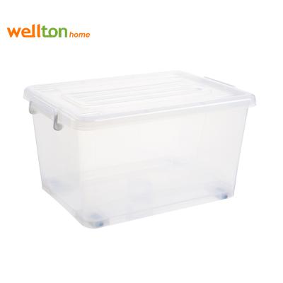 China Viable custom transparent plastic storage box for fabric for sale