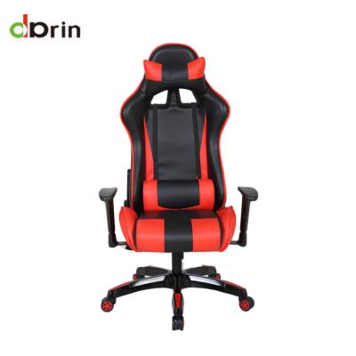 China Executive Gaming Chair Adjustable Backrest Fast Racing Leather Chair for sale