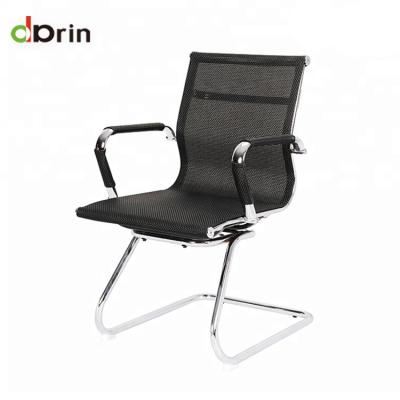 China Executive Modern Style Metal Frame Chair Mesh Executive Office Medium Back Ergonomic Chair Without Wheels for sale