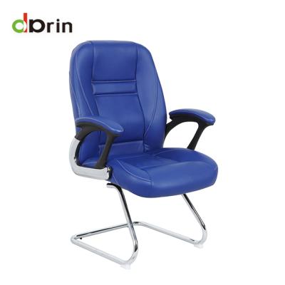 China Best Executive Chair High End Executive Blue Conference Room Office Chair Without Wheels for sale