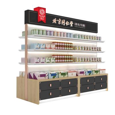 China General Retail Health Store Display Stand Furniture For Pharmacy Store for sale