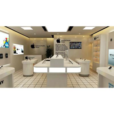 China Morden Customize Cell Phone Phone Accessories Store Island Design Cell Phone Display Showcase for sale