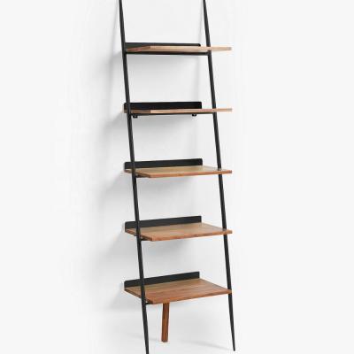 China New Arrival Interior Metal Storage Rack Shelf 5 Layers Shelving Wooden Rack Wall Shelf for sale