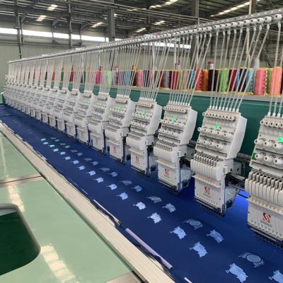 China SHENSHILEI High Speed Multi Function Computer Embroidery Machines With Glass Table for sale