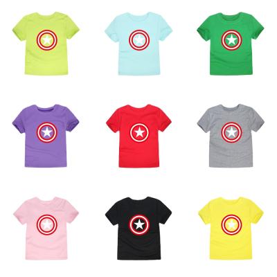 China 2021 Direct Selling QUICK DRY Children's Factory Cotton Short Sleeve T-Shirt for sale