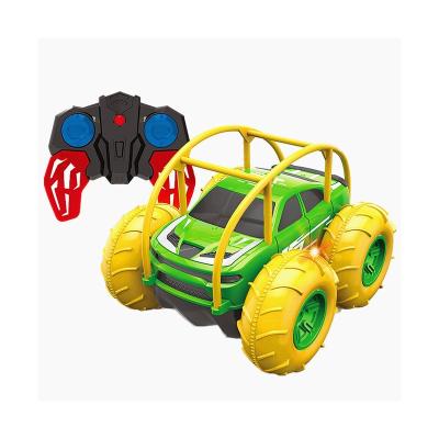 China Mini Wheel Amphibious Inflatable Anti-rollover Mini RC Hobby Stunt Toy Remote Control Off-Road Car for sale