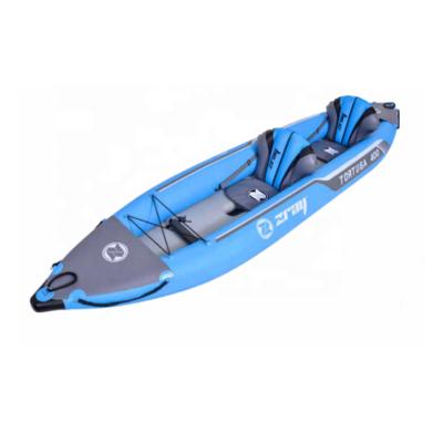 China PVC Manufacturing Zray Double Inflatable Fish Boat PVC Inflatable Kayak For 2 Person Drop Point Factory for sale