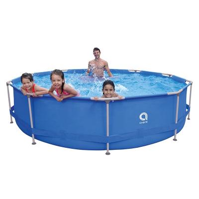 China Family swimming pools for family and children 12 feet pool around steel frame Jilong Avenli pools with pump and filter for sale