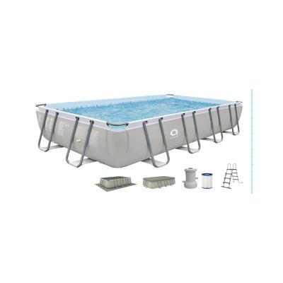 China Family Pool Frame Plus Jilong Avenli Rectangular Swimming Pool Pools With Pump And Filter For Family And Kids for sale