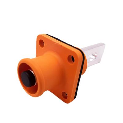 China Waterproof IP67 High Current 125A Power - 200A 8mm Plastic Right Angle Energy Storage Battery DC Power Cable Connector for sale