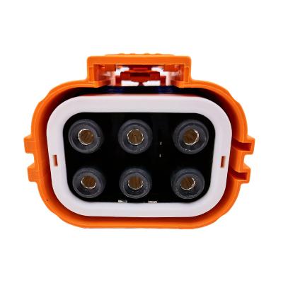 China New Energy Electric Vehicle Six-Core Waterproof Plug Socket High Voltage Power Sealing Small Current Connector for sale