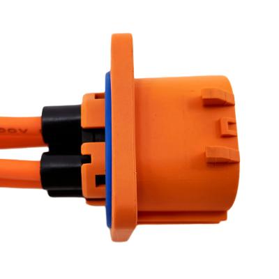 China CNST HVIL 4 Pin High Voltage Power Safety Power Lock Connector Protected New Energy Vehicle Connector for sale