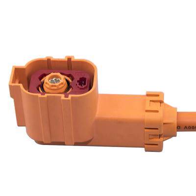 China CNST New Power Household Energy Vehicles For Connector 8mm High Voltage Plug Bend Single Core Straight Plug for sale