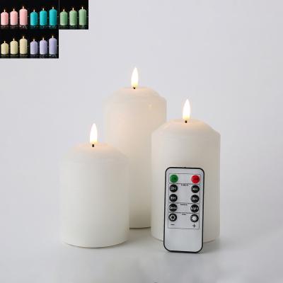 China Home Solid 3d Flame Real Solid 3d Matti Birthday Decoration Matti's White Wavy Arrow Led Candle for sale