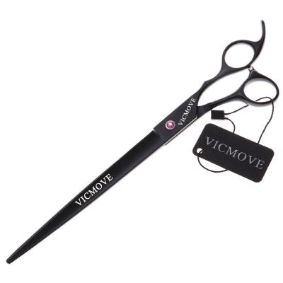 China Stocked 9 Inch Pet Professional Scissors Dogs Cats Pampers Hair Grooming Shears Salon Barber Hairdressing Scissors Straight Cutting Shears for sale