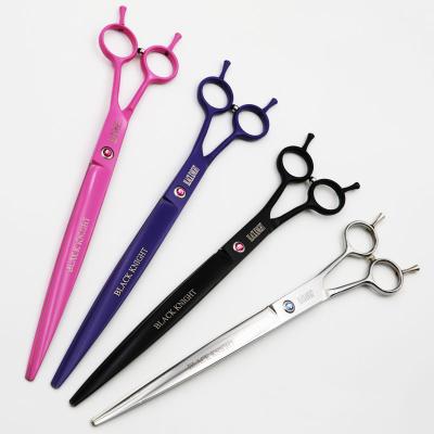 China Stocked 9 Inch Pet Professional Scissors Dogs Pets Hair Grooming Shears Salon Barber Hairdressing Scissors Straight Cutting Shears for sale