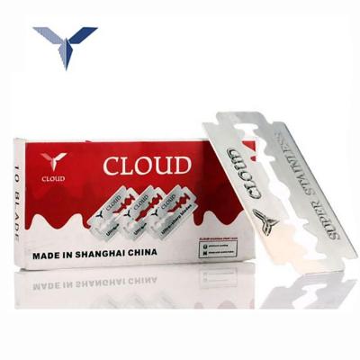 China CLOUD 100 Pcs Razor Blades Stainless Steel Hairdressing Shaving Razor Blades Knife Salon Barbers Hair Blades 45X25X0.1 Mm for sale