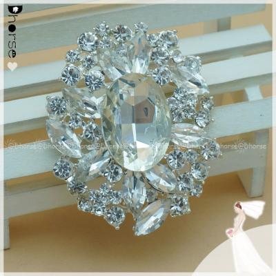 China Wholesale Crystal Brooch Pin, Rhinestone Brooch, Hijab Scarf ALLOY Magnetic Brooch for sale