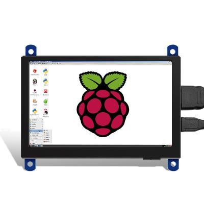 중국 5 inch Touch LCD (H) 800x480 Hardware Resolution Capacitive Touch for Raspberry Pi 3B+ /4B 판매용