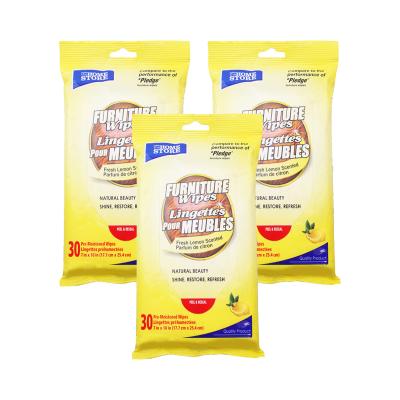 China Eco-Friendly Voice Maker Floor Cleaning For Shijie 12 Wipes Lemon Flavor Electrostatic Dusting Papers 3pk (48 Wipes Total) for sale