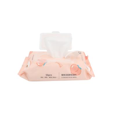 China Factory OEM Package Private Label Wet Individual Facial Makeup Remover Wet Cleansing Cloths Wet Cleaning Cloths for sale