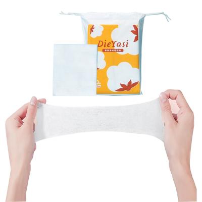 China Dieyasi Hypoallergenic Pure Cotton Private Label Facial Nail Stretchable Eco-friendly Biodegradable Cleanser Skin Care Towel Disposable Pad for sale