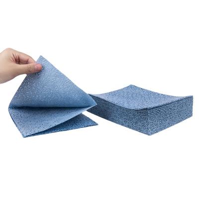 China Sustainable OEM Heavy Duty Factory Cloth Blue Industrial Wipes SURFACE Cleaning Tool for sale