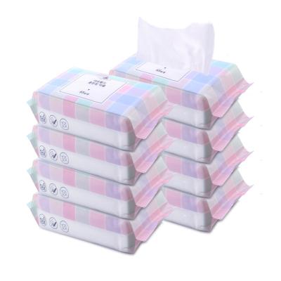 China 65PCS Portable Removable Disposable Soft Towel Face Towel Makeup Remover Feminine Cleansing Baby Cleansing Wet & Dry Eco-friendly Cotton Towel for sale