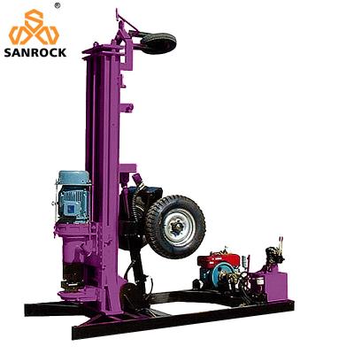 China Hydraulic Bore Hole Rock Drilling Rig 50m Depth Mining Pneumatic Portable Drilling Rig en venta