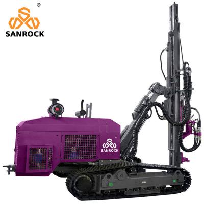 China Mining Rock Blast Hole Drill Rig Hydraulic DTH Drilling Machine Surface Drilling Rig à venda