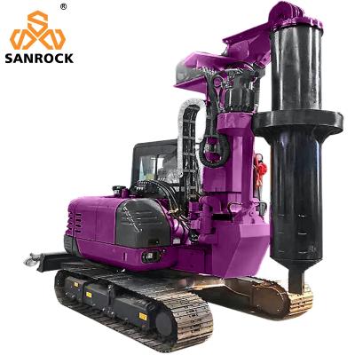 China Rotary Borehole Drilling Rig Construction Machinery Hydraulic Small Rotary Drilling Rig for sale