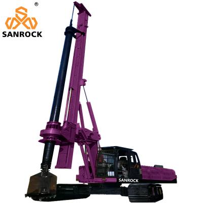 中国 Crawler Rotary Pile Drilling Rig Construction Works Hydraulic Borehole Drilling Machine 販売のため