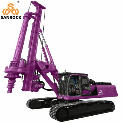 China Rotary Drilling Rig Hydraulic Pile Foundation Machinery Rotary Borehole Drilling Machine for sale