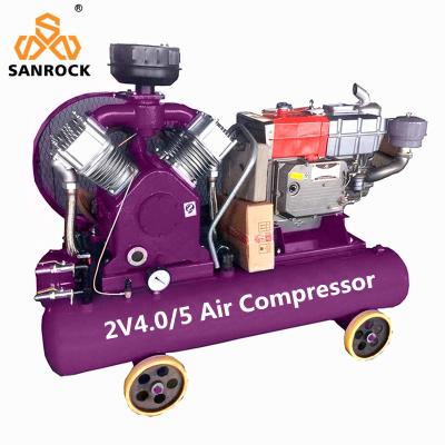 China Mini luchtcompressor Industriële luchtcompressor Machine Gordel aangedreven zuigerluchtcompressor Te koop