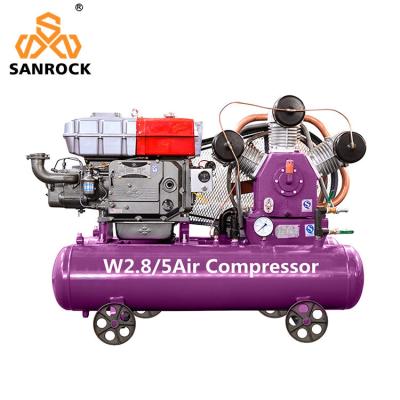 China Diesel Air Compressor Mobile Air Compressor Industrial Piston Air Compressor Machine for sale