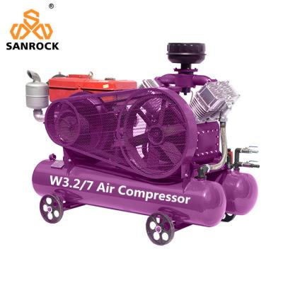 China Reciprocating Air Compressor Machine Portable Diesel Power Mini Piston Air Compressor for sale